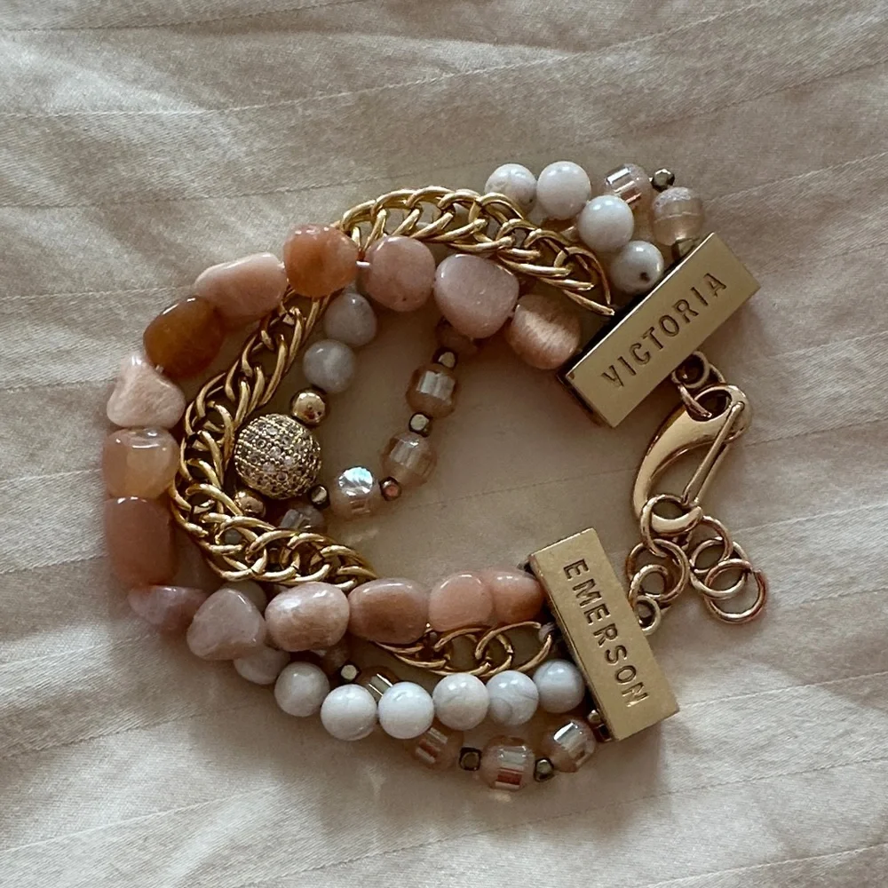 Victoria Emerson Blush and Gold Bracelet Collection